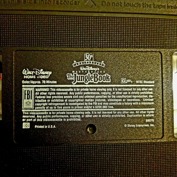 The Jungle Book (1997 VHS) Walt Disney Masterpiece - Picture 3 of 7